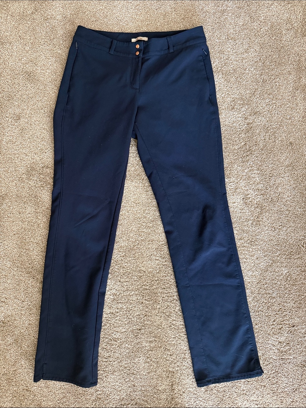 adidas Women's Navy Straight-Leg Jeans